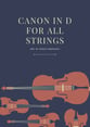 Canon in D For All Strings Orchestra sheet music cover